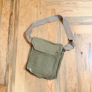 Vintage 1941 British WWII Mk VII (Mark 7) Gas Mask Bag Indiana Jones Satchel